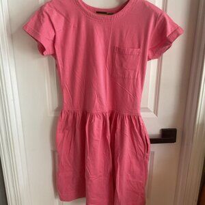 Liz Sport - Short Sleeve Round Neck Dress - Pink - Ladies Size Medium